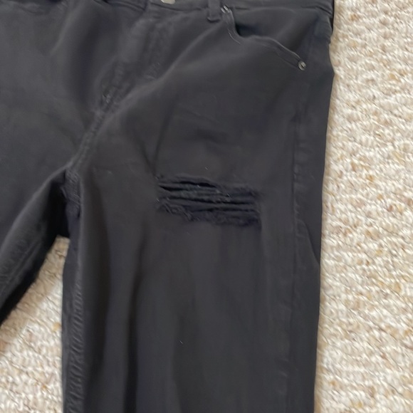 Topshop black ripped skinny jeans - Picture 4 of 8